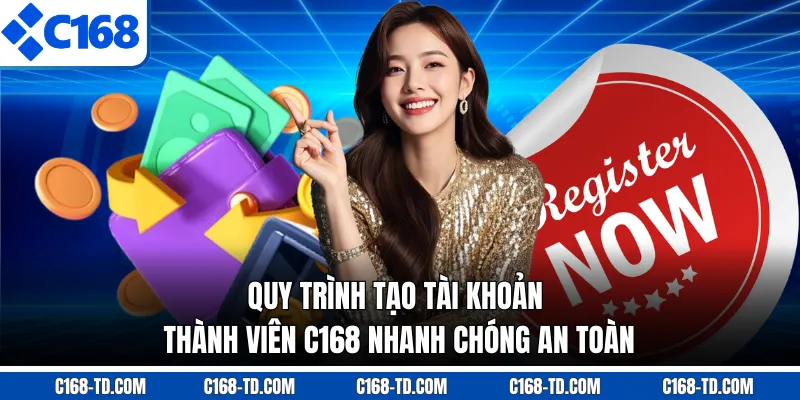 Quy Trình Tạo Tài Khoản Thành Viên C168 Nhanh Chóng An Toàn